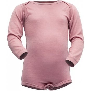 Dětské merino body Devold Breeze foxglove