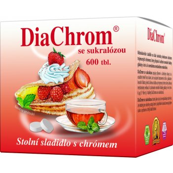 DiaChrom se sukralózou nízkokalor.sladidlo 600 tbl