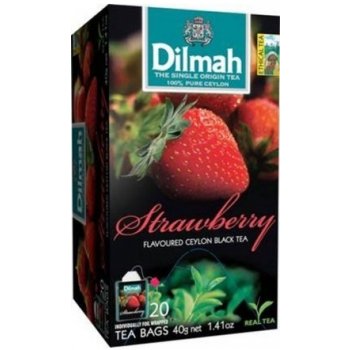 Dilmah Černý čaj Jahoda 20 x 1,5 g