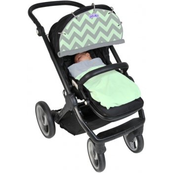 Dooky clona Reversible Mint/Grey Chevron