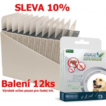 Dr PetCare Max Biocide Collar Obojek proti klíšťatům a blechám pro velké psy 75 cm 12 ks