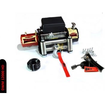 DRAGONWINCH Offroad naviják Dragon Winch Maverick DWM 12000 HD, 12V, ocelové lano.