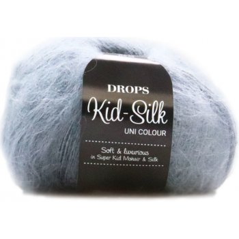 Drops Kid-Silk 10 šedá