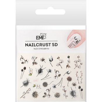 E.Mi Vodolepka NAILCRUST 5D 22 Dried Flowers