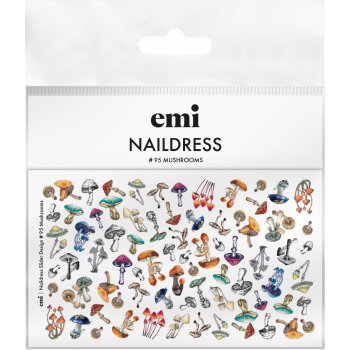 E.Mi Vodolepka Naildress Slider Design 95 Mushrooms