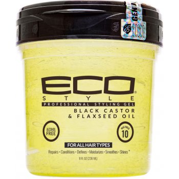 Eco Styler Black Castor & Flaxseed Gel stylingový gel s ricinem a lněným semínkem 236 ml