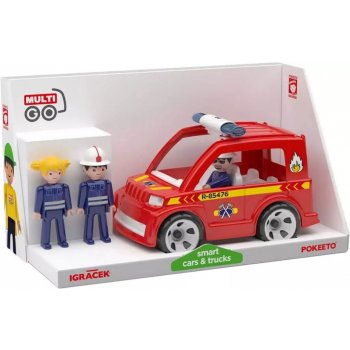 Efko Igráček MultiGO Trio Fire set auto hasičské + 3 figurky s doplňky