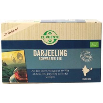 El Puente Bio porcovaný černý čaj Darjeeling 20 x 1,8 g