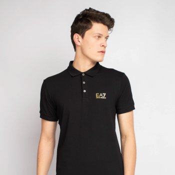 Emporio Armani EA7 Polo s krátkými rukávy TRAIN CORE ID PO Černá