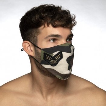 ES Collection AC130 Camo Fleece Face Mask, nastavitelná ochranná rouška