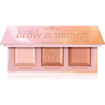 Essence love that glow & bronze konturovací paletka 16 g