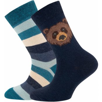 Ewers Socken 2Er Pack Gots Ringel/Bär