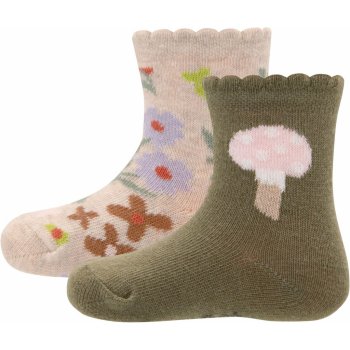 Ewers Socken Gots 2 Pack Blümchen/Pilz