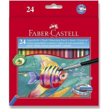 Faber-Castell 1442 akvarelové 24 ks + štětec