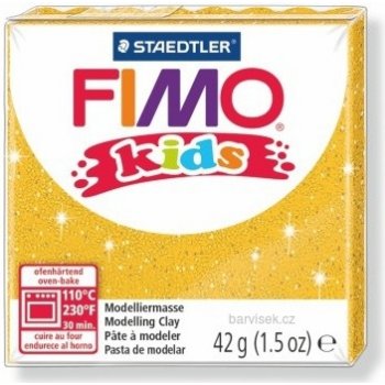 Fimo Kids zlatá se třpytkami 42 g