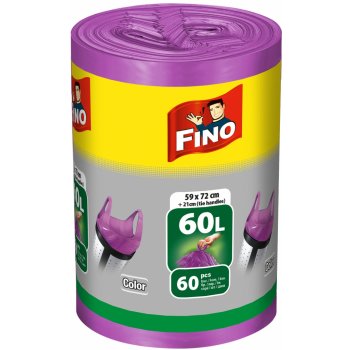 Fino pytle Color s uchy HDPE 60l 13µm 60 ks