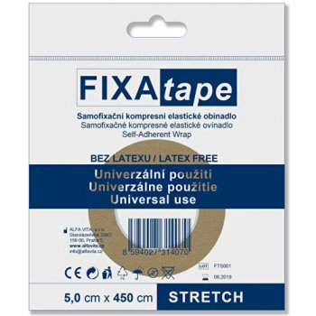 FIXAtape STRETCH 5,0 cmx450cm samofixační obinadlo