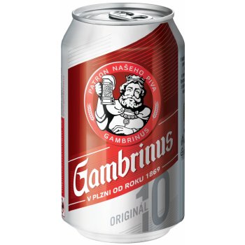 Gambrinus Originál 10° 0,33 l (plech)