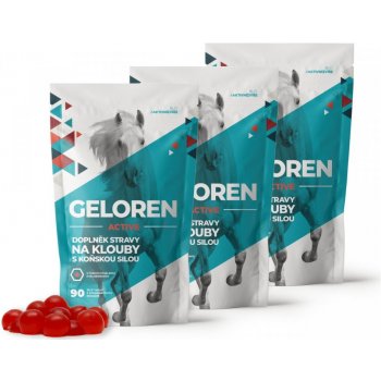 Geloren Active pomeranč kloubní výživa 1200 g 3 x 90 želé