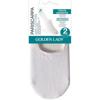 Golden Lady ponožky baleríny mokasínky 67F Pariscarpa cotton A'2 bianco