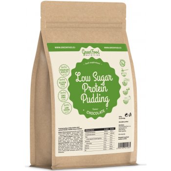 GreenFood Low Sugar Proteinový puding čokoláda 400 g