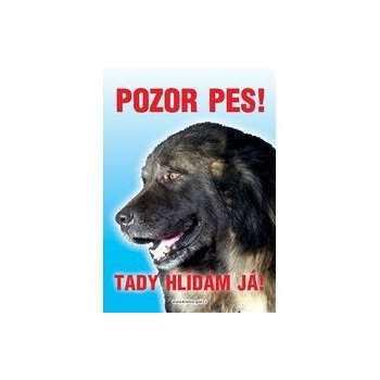 Grel nálepka pozor pes kavkavský ovčák