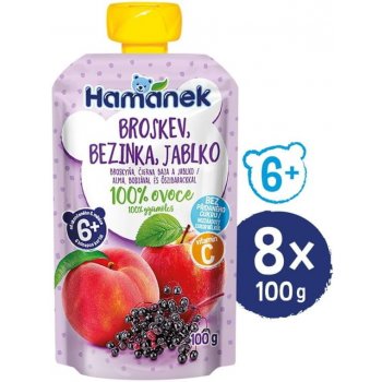 Hamánek Broskev bezinka 8 x 100 g