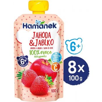 HAMÁNEK Jahoda & jablko 8 x 100 g