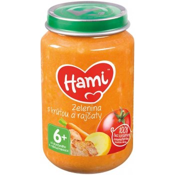 Hami Zelenina s krůtou a rajčaty 6+ 200 g