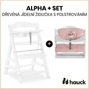 Hauck Alpha+ dřevěná bílá