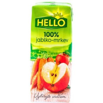 Hello 100% Jablko mrkev 18 x 250 ml