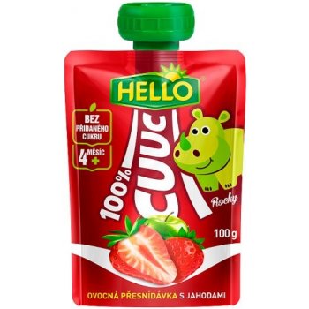 HELLO Cuuc 100% s jahodami 100 g