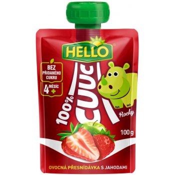 Hello Cuuc 100% s jahodami 12 x 100 G