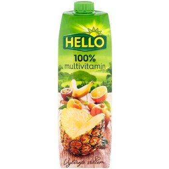 Hello džus multivitamín 100% 1l