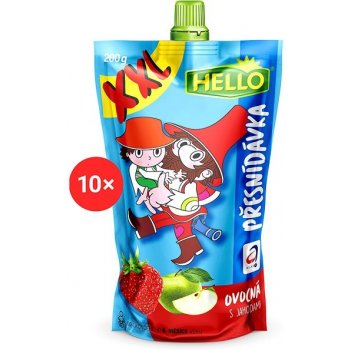 HELLO x x L s jahodami 10 x 200 g