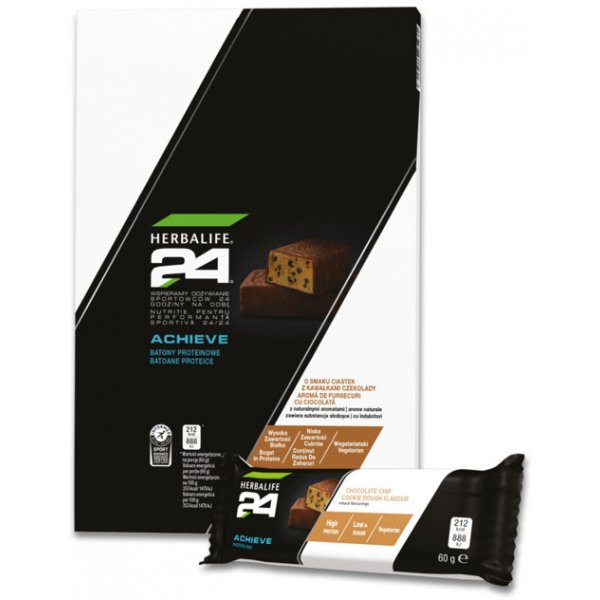 Herbalife H24 ACHIEVE Proteinové tyčinky 6 x 60 g