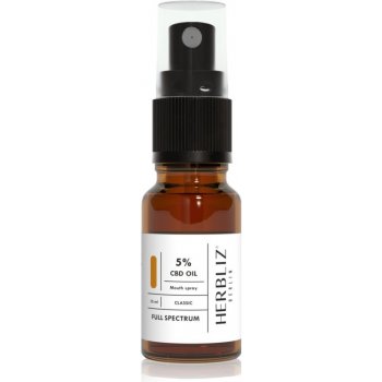 Herbliz Classic CBD Oil 5% ústní sprej s CBD 10 ml