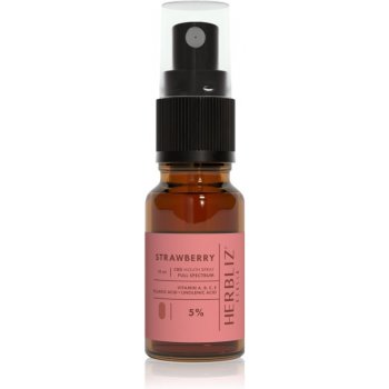 Herbliz Strawberry CBD Oil 5% ústní sprej s CBD 10 ml