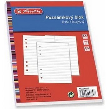 HERLITZ poznámkový blok do kroužkového diáře TP A5