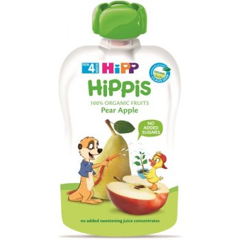 HiPP BIO Hippies Hruška Jablko 100 g