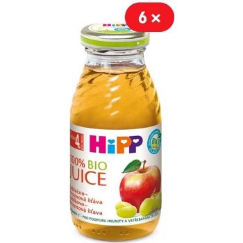 HiPP BIO Jablečno-hroznová šťáva 6 × 200 ml