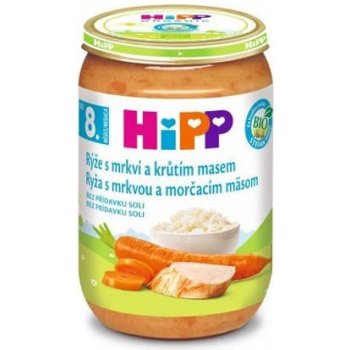 HiPP BIO Rýže s karotkou a krůtím masem 220 g