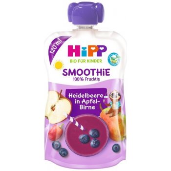 HiPP BIO Smoothie Jablko Hruška Borůvky 6 x 20 ml