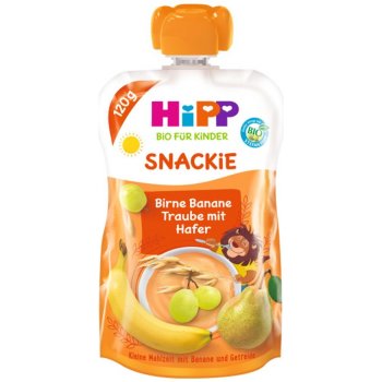 HiPP BIO Snackie Hruška Banán Bíle hrozno Oves 120 g