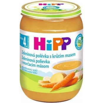 HiPP Bio zeleninová polévka s krůtím masem 190 g