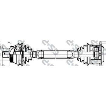 Hnací hřídel - poloosa GSP 261019