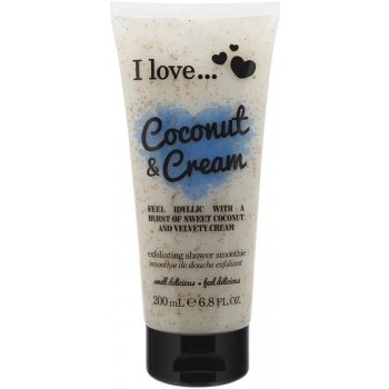 I Love Coconut Cream sprchový peeling 200 ml