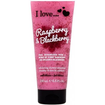 I Love Raspberry Blackberry sprchový peeling 200 ml