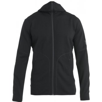 ICEBREAKER Mens Merino 560 Realfleece EleMtal II LS Zip H Black