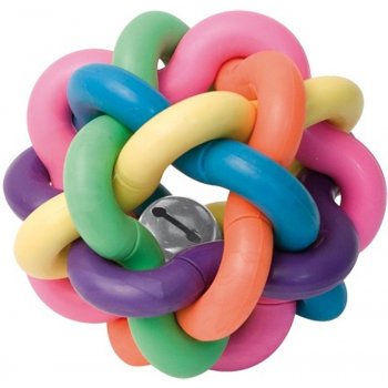 IdealDog Hračka Intertwined balls with bell 6 cm